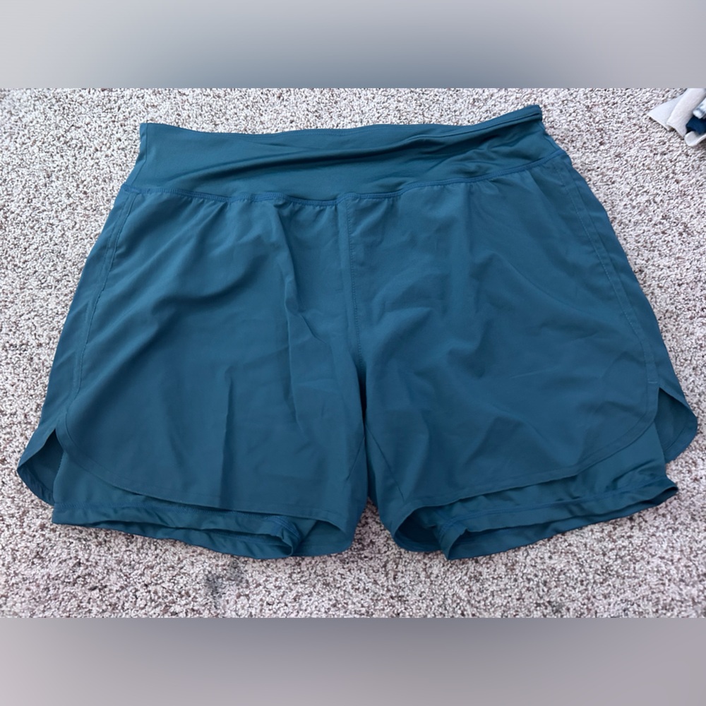 OutdoorSports Women’s Blue Stretchy Athletic Shorts